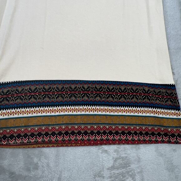 Sun & Moon Sz M HIPPIE Boho Funk Cowl Neck Monk Tunic Shirt Top JERSEY Artsy - Picture 3 of 8